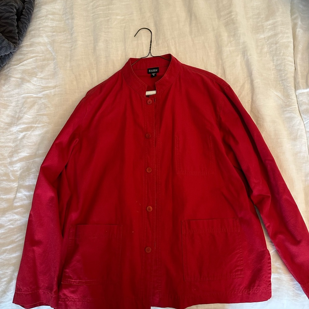 Eileen Fisher Vibrant Red Jacket